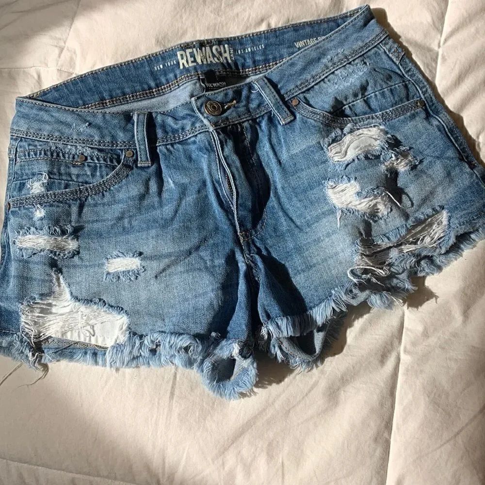 REWASH, short shorts, denim, vintage reunion , size 5,